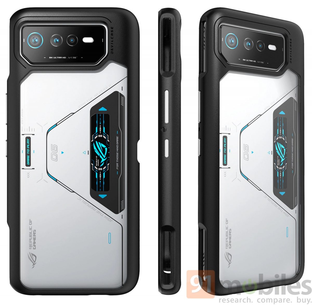 smartfon do gier Asus ROG Phone 6 rendery kontroler