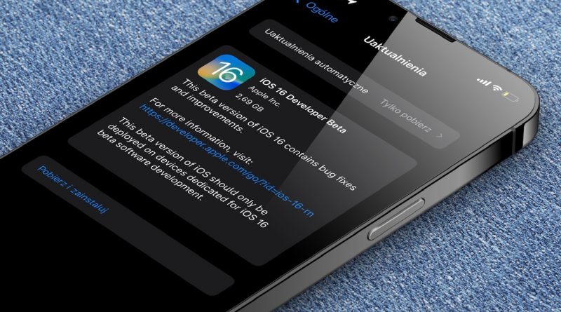 aplikacje iOS 16 beta problemy nie działa