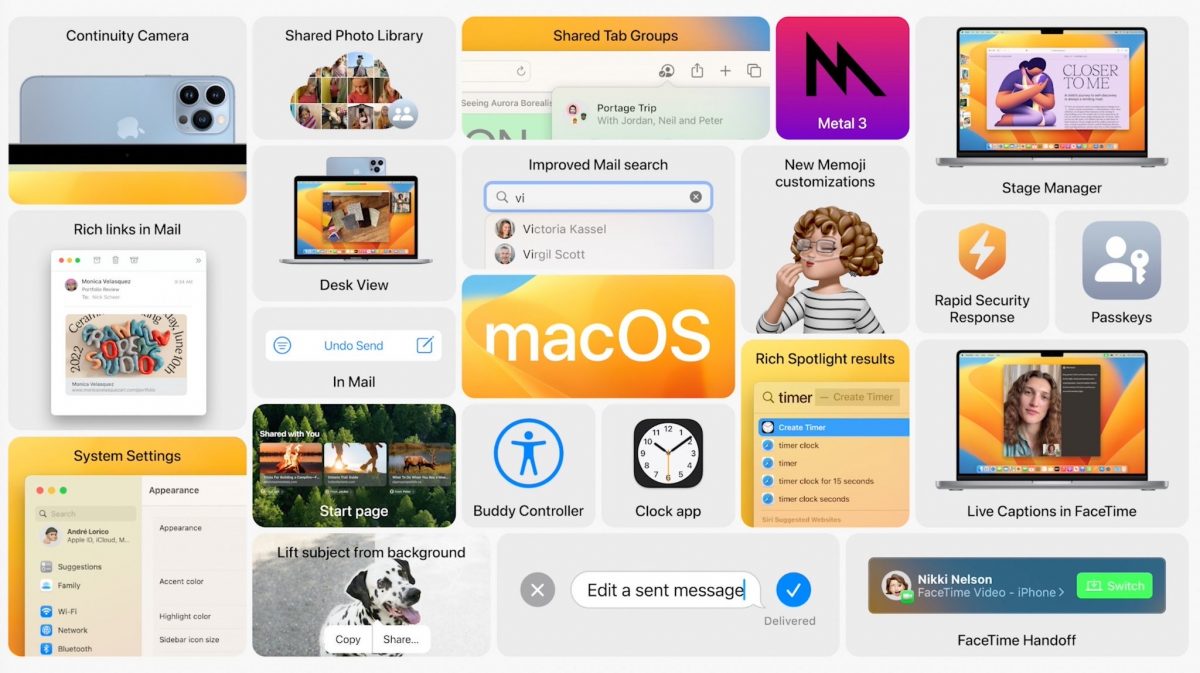 macOS 13 Ventura Apple co nowego nowości