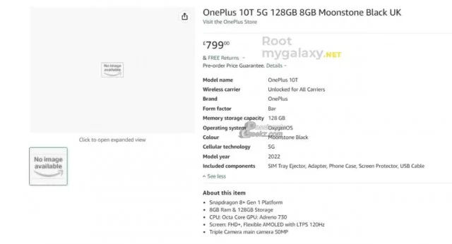 Amazon OnePlus 10T 5G cena specyfikacja techniczna