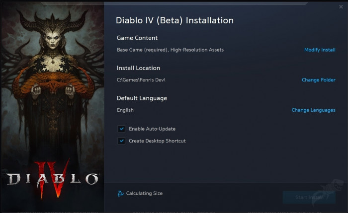Diablo 4 beta launcher Battle.net