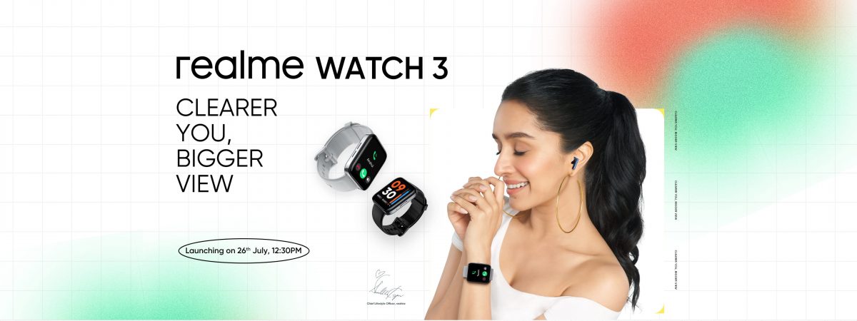 smartwatch Realme Watch 3 cena rendery specyfikacja