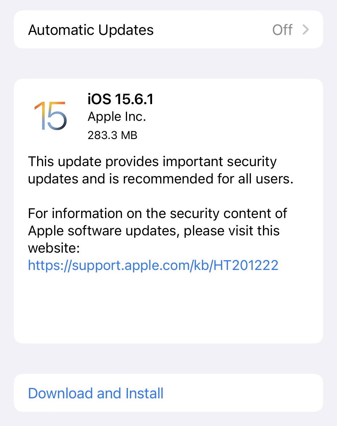 aktualizacja iOS 15.6.1 co nowego nowości Apple iPhone