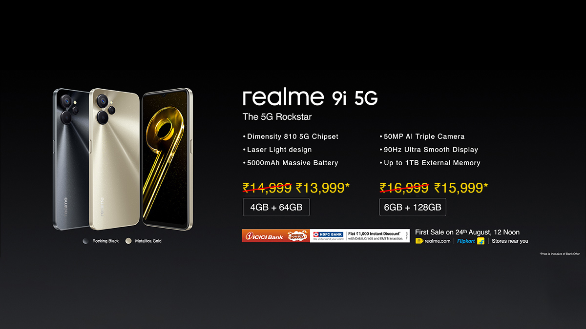 premiera Realme 9i 5G cena specyfikacja techniczna