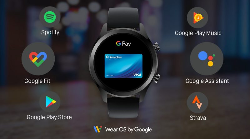 smartwatche Wear OS skrót Portfel Google