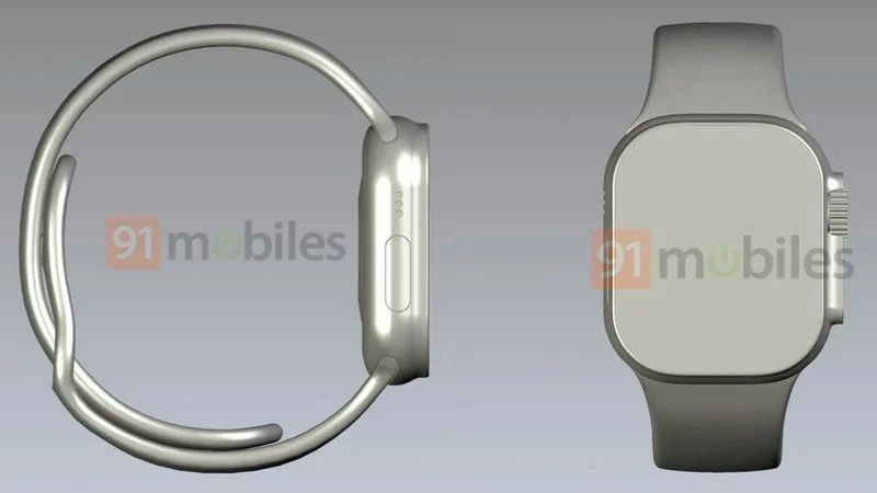 smartwatch Apple Watch Pro schematy przycisk