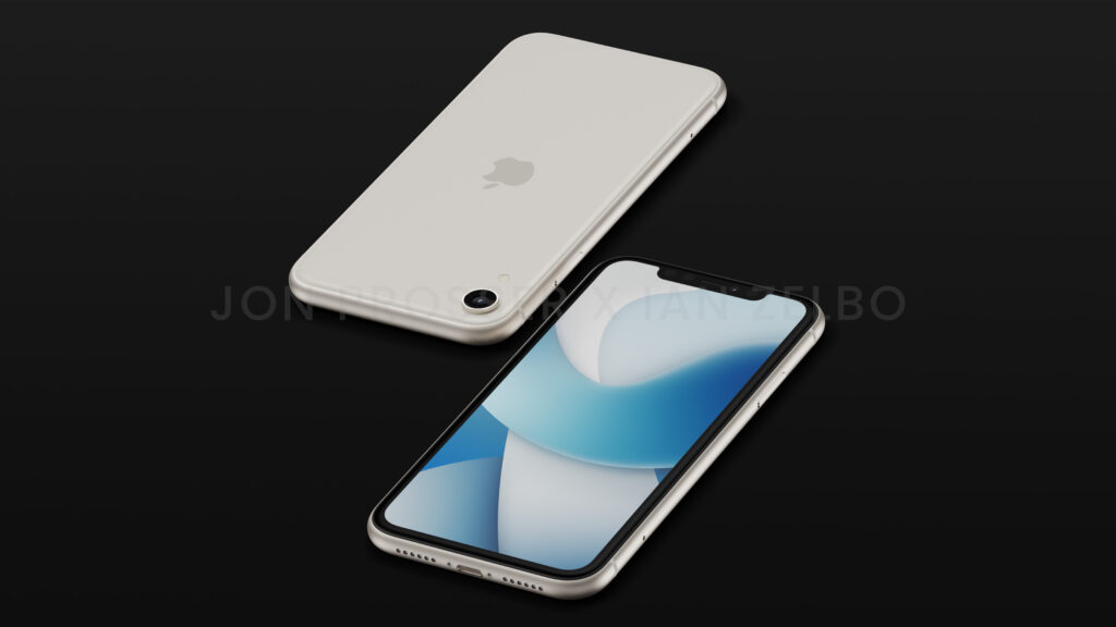 rendery Apple iPhone SE 4 Xr design