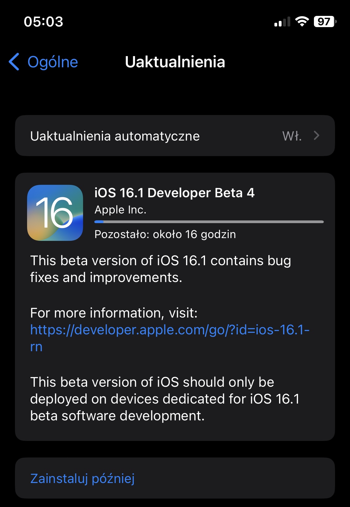 aktualizacja iOS 16.1 beta 4 Apple iPhone co nowego nowości
