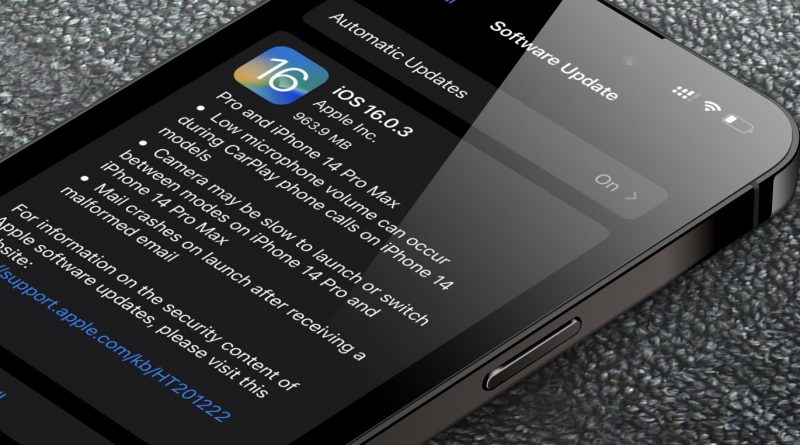 aktualizacja iOS 16.0.3 co nowego iPhone nowości Apple