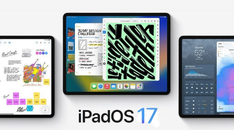 iPadOS 17 interfejs tablety Apple iPad Pro
