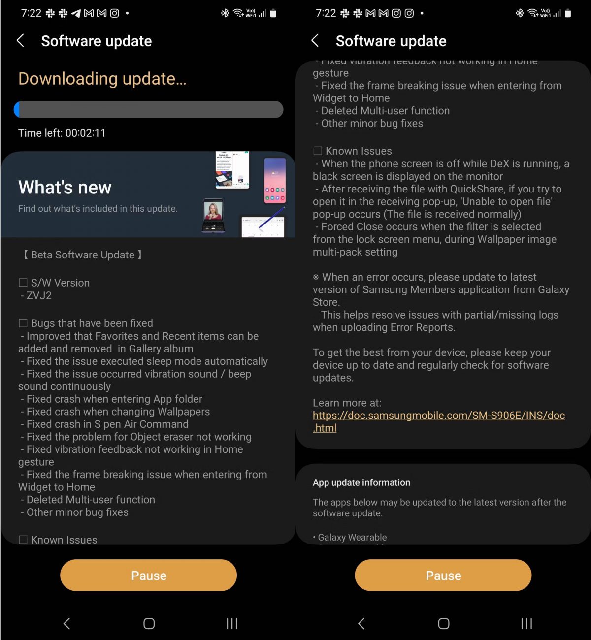 aktualizacja One UI 5 beta 4 nowości wiele kont Samsung