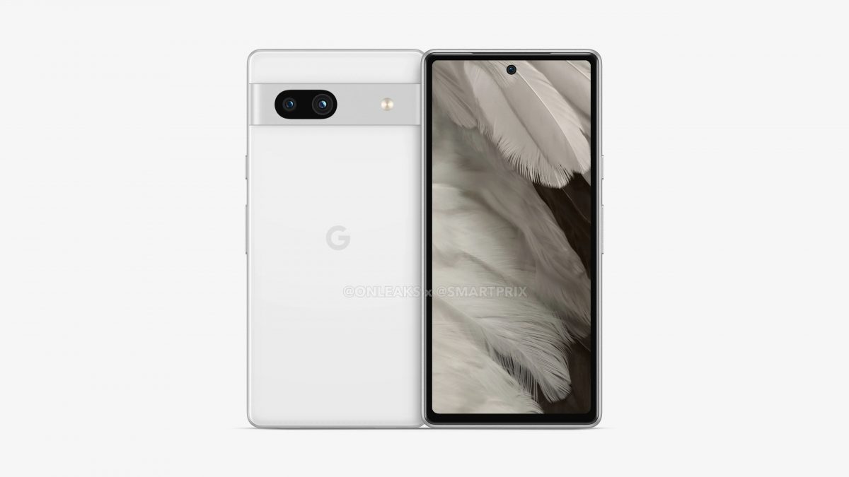 Google Pixel 7a rendery specyfikacja