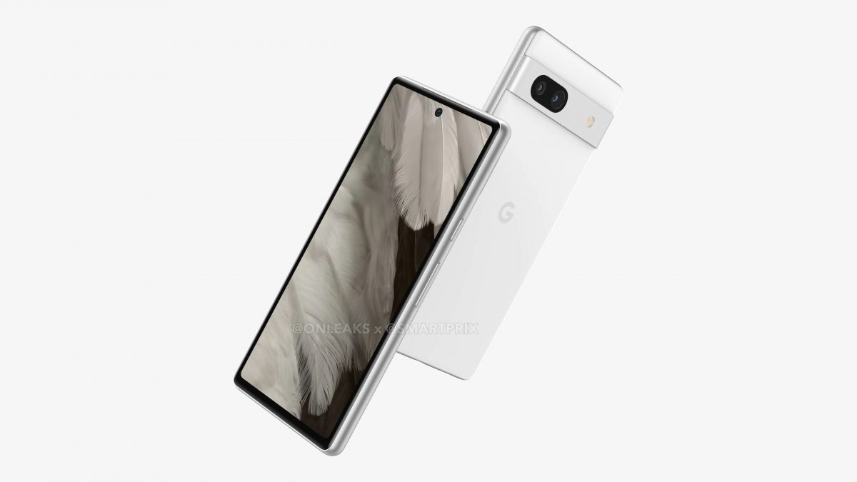 Google Pixel 7a rendery specyfikacja