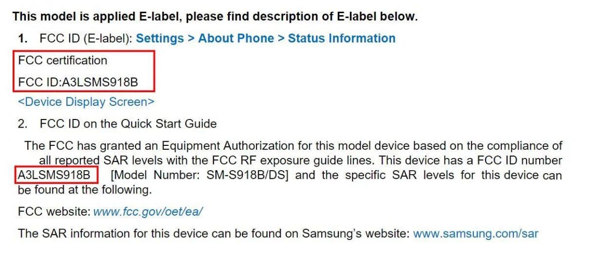 Samsung Galaxy S23 Ultra S Pen FCC