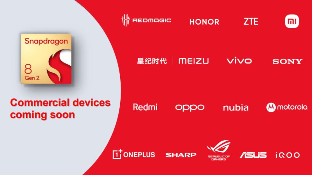 Qualcomm Snapdragon 8 Gen 2 Xiaomi 13 OnePlus 11 Galaxy S23