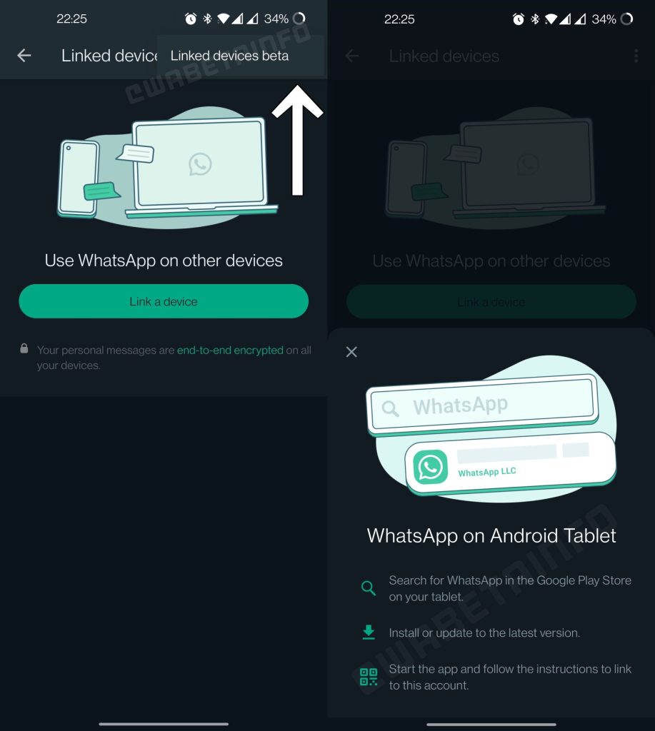 WhatsApp beta tablety Android Meta testy