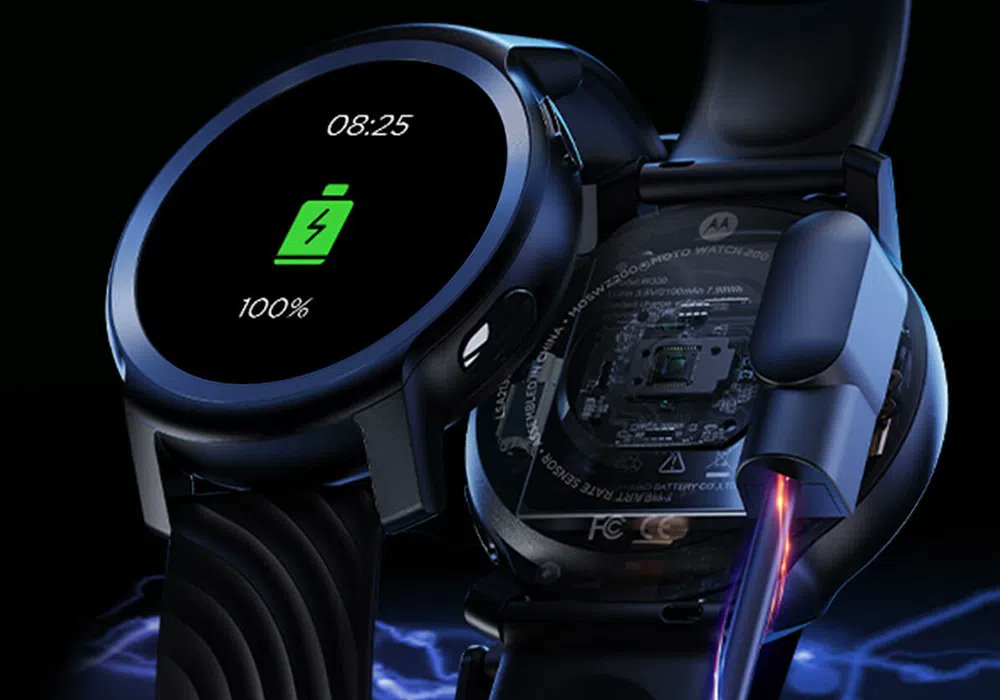 smartwatch Moto Watch 200 rendery