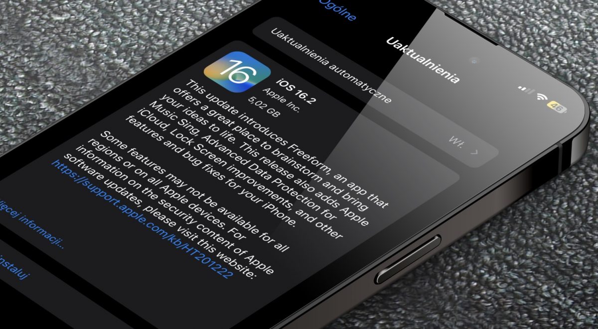 iOS 16.2 RC aktualizacja Apple iPhone nowości co nowego