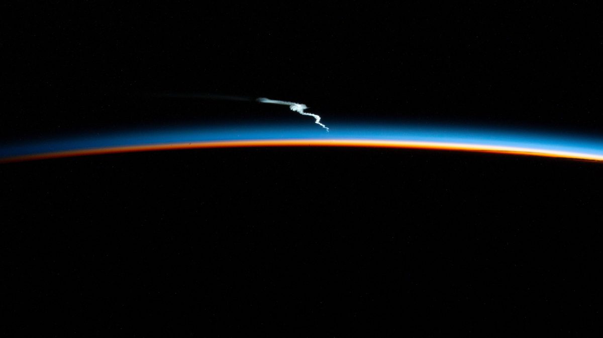 Falcon Heavy SpaceX ISS spektakularny widok