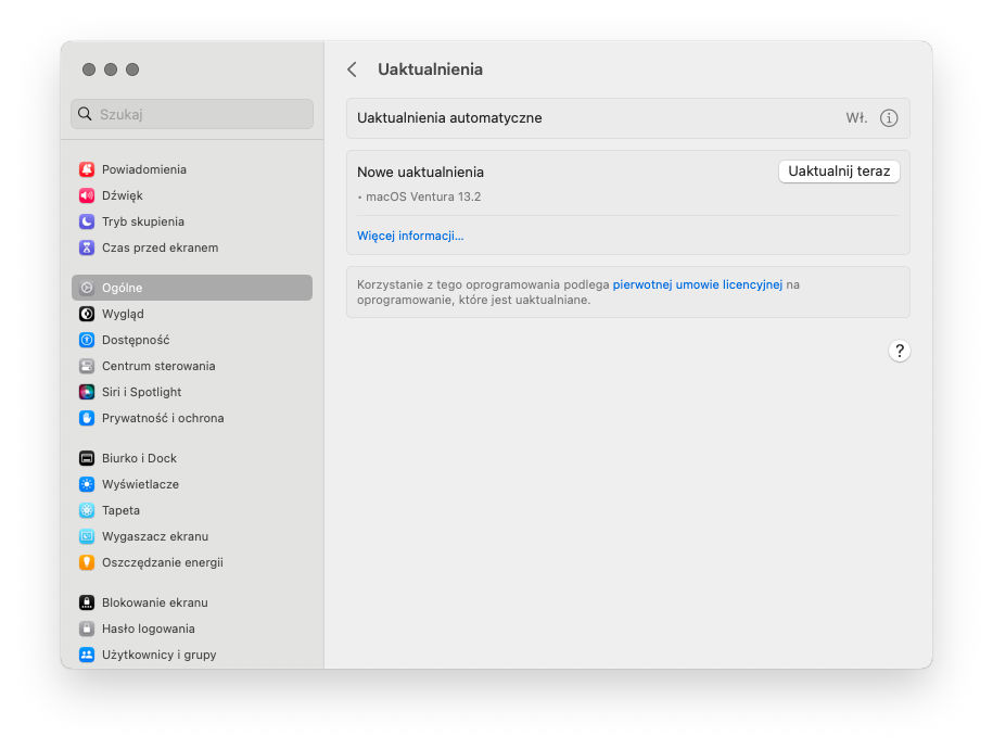 aktualizacja macOS 13.2 Ventura co nowego nowości Apple