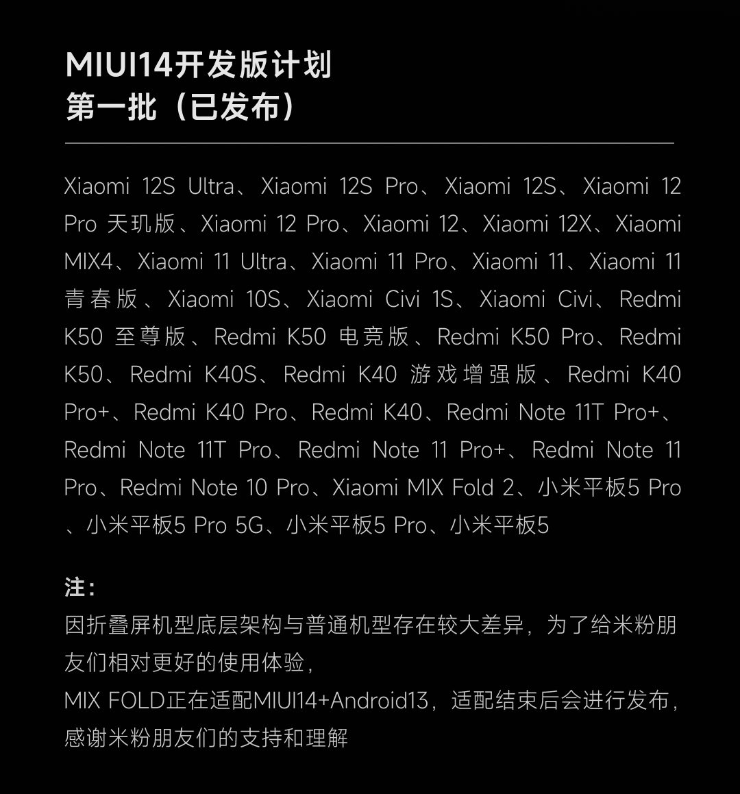 MIUI 14 druga faza aktualizacja lista smartfonów