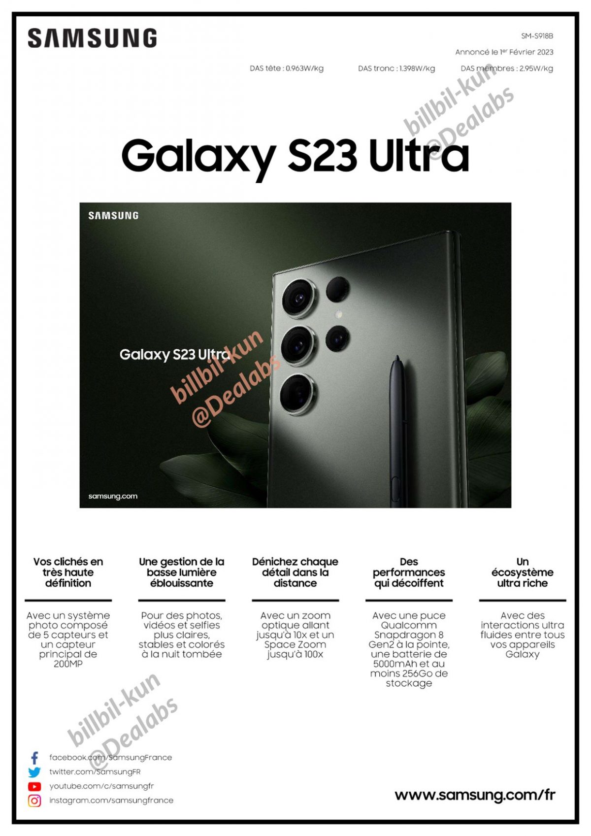 Samsung Galaxy S23 Ultra cena specyfikacja techniczna