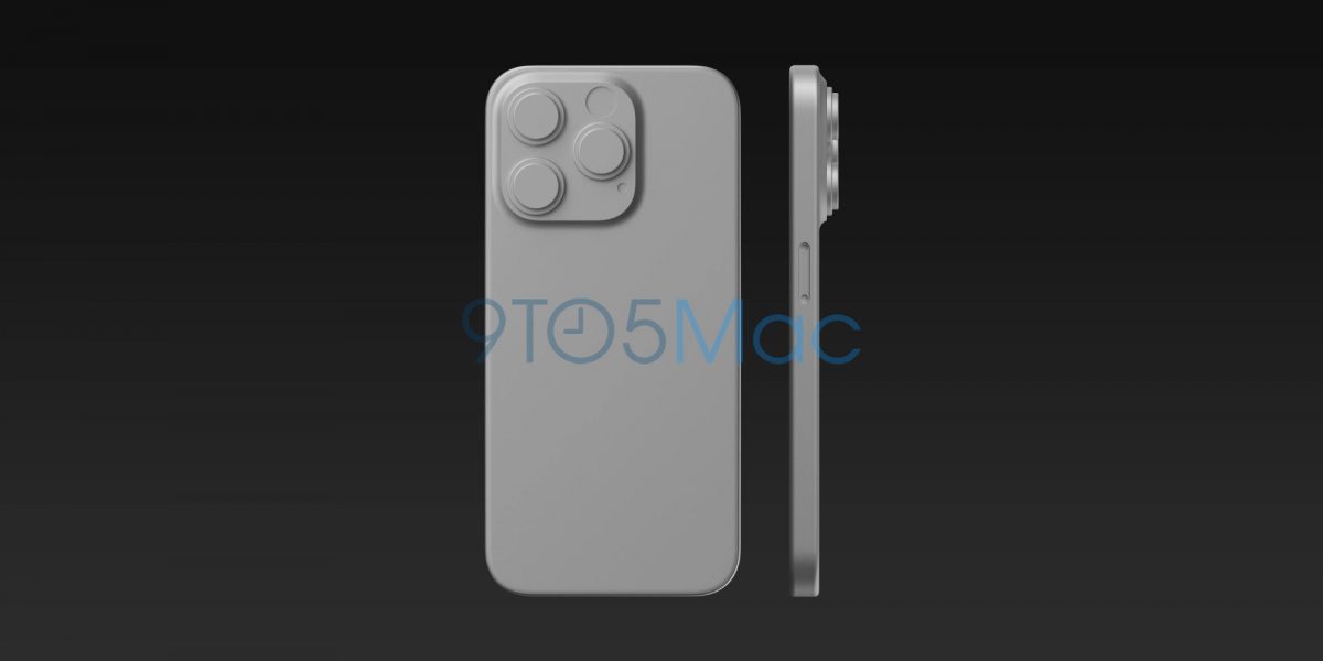 Apple iPhone 15 Pro schematy CAD zmiany