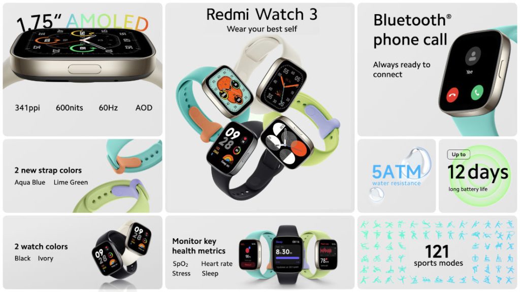 smartwatch Redmi Watch 3 cena specyfikacja techniczna