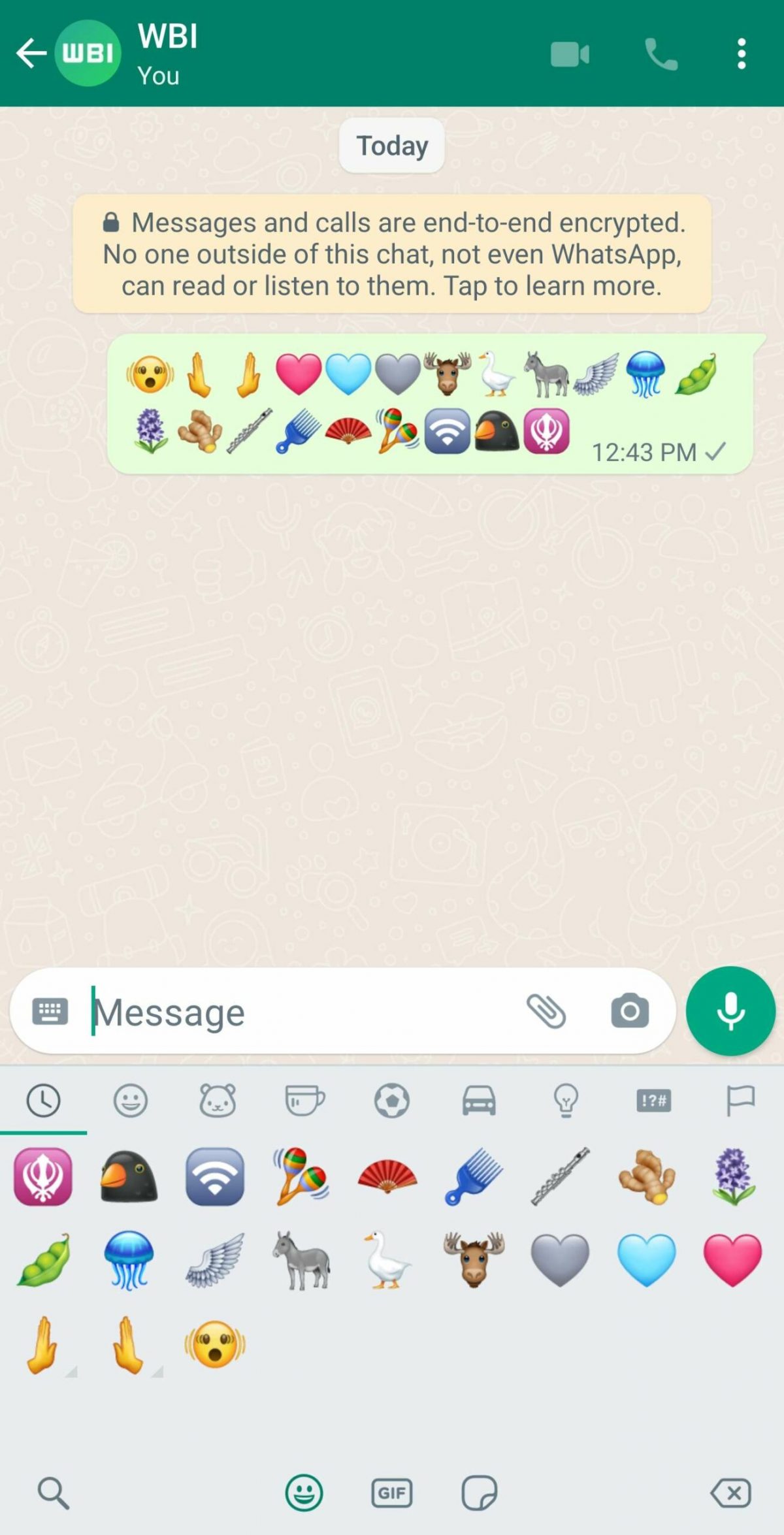 klawiatura WhatsApp nowe emoji Unicode 15.0