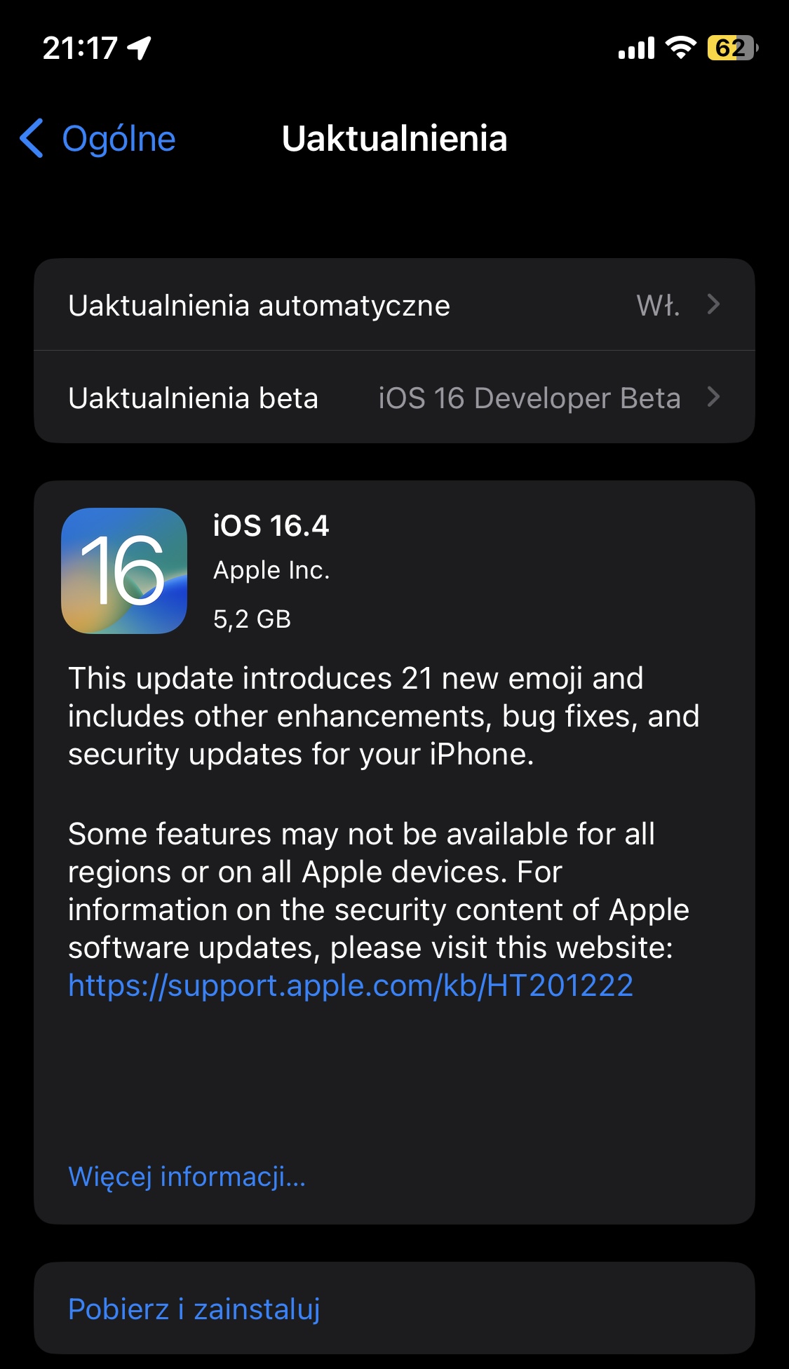 aktualizacja iOS 16.4 RC co nowego nowości Apple iPhone