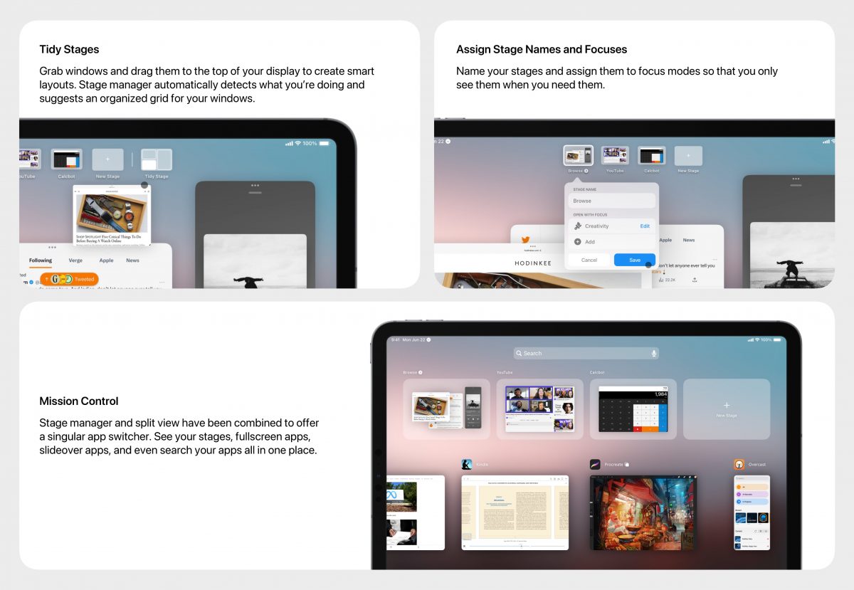 iPadOS 17 wizualizacja Apple iPad zmiany