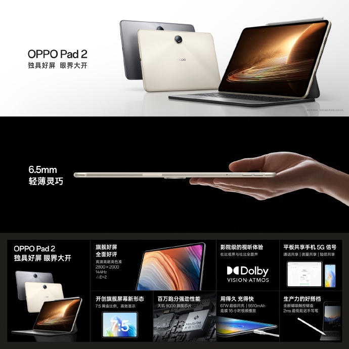 tablet Oppo Pad 2 cena specyfikacja techniczna