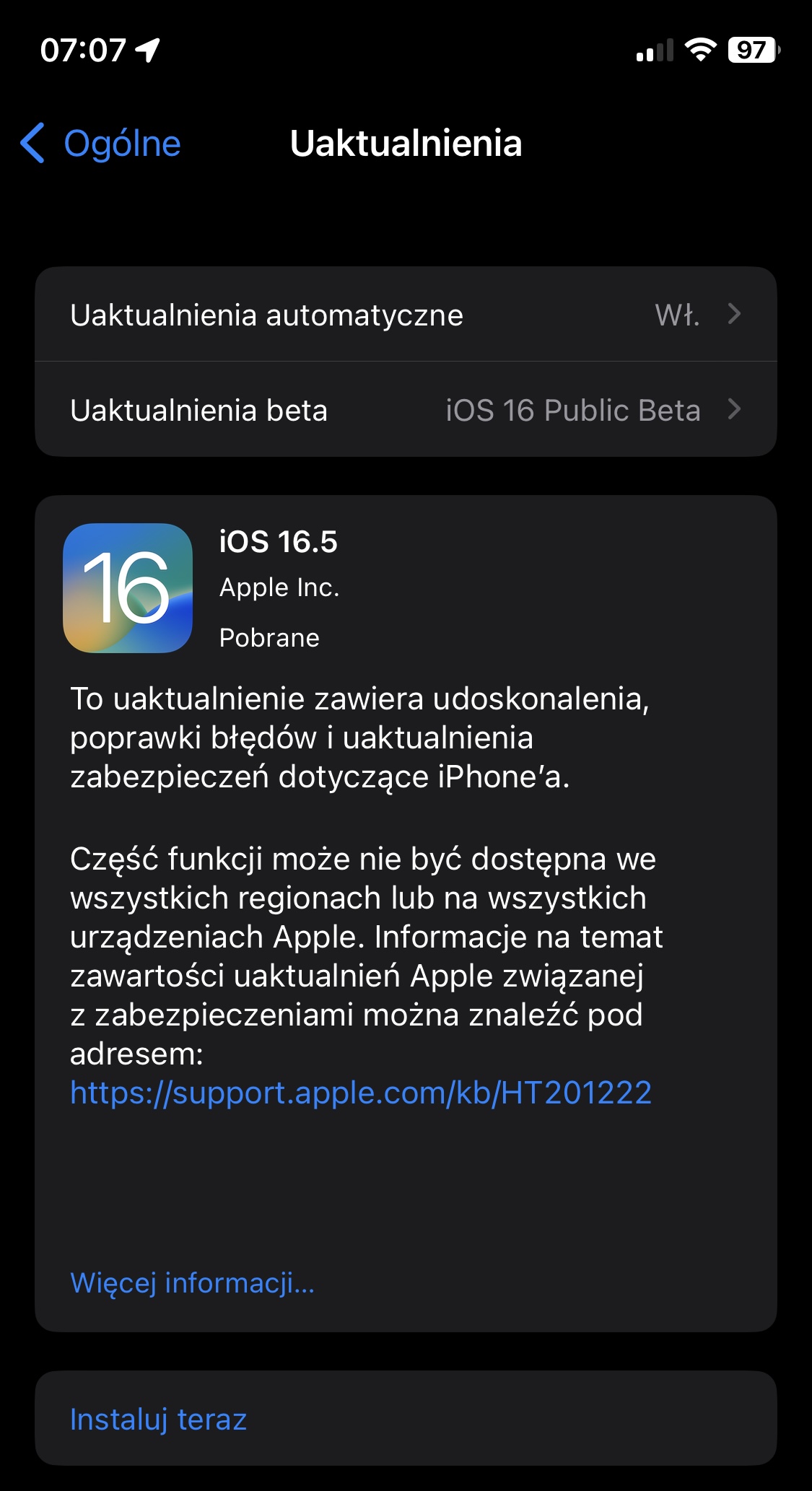 aktualizacja iOS 16.5 RC 2 problem Apple iPhone
