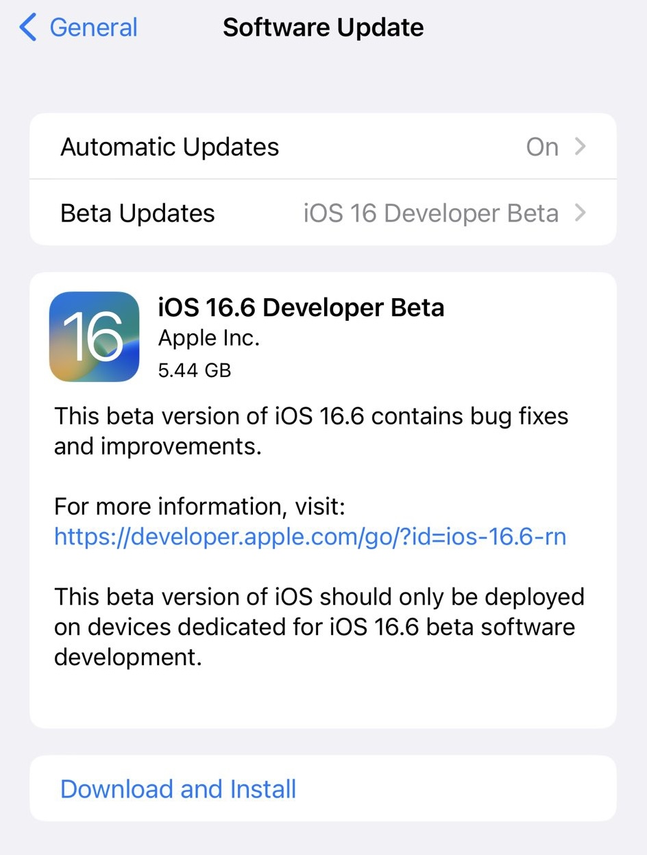 aktualizacja iOS 16.6 beta co nowego nowości Apple iPhone