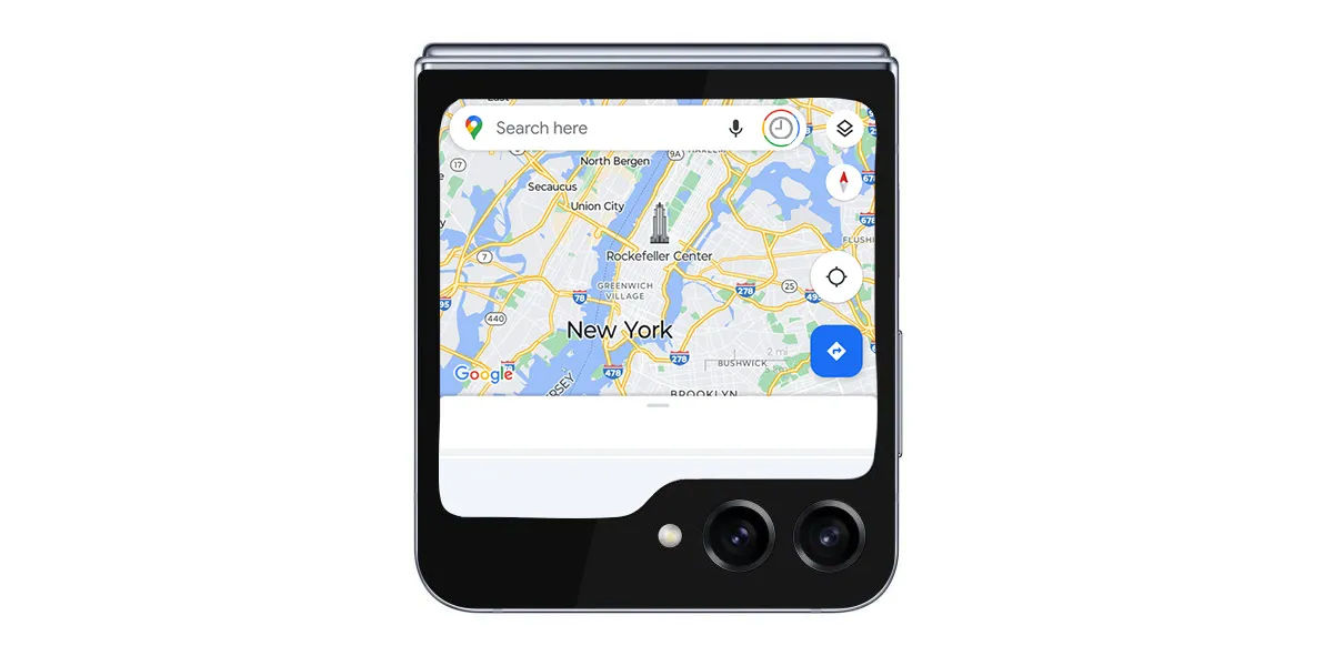 Samsung Galaxy Z Flip 5 aplikacje Google Maps YouTube