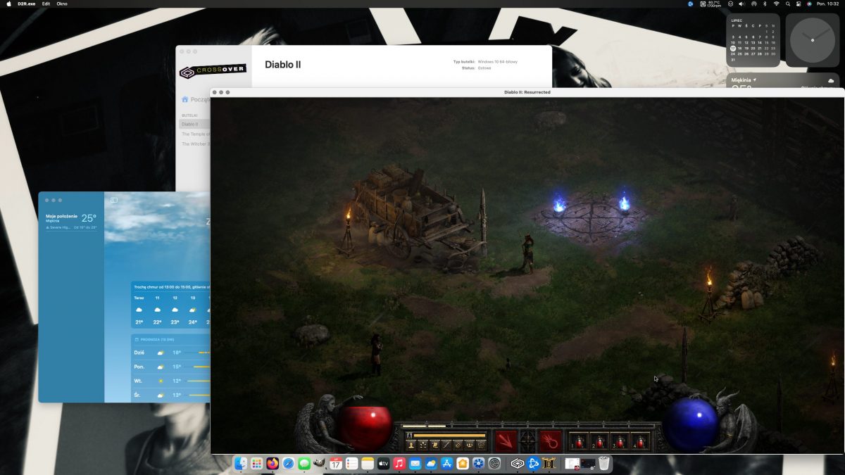 Crossover 23.0.0 beta macOS Sonoma Diablo II: Resurrected