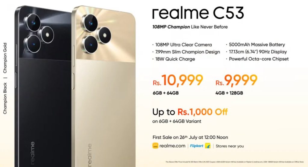 premiera Realme C53 cena specyfikacja techniczna smartfon
