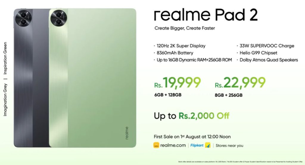 tablet Realme Pad 2 cena specyfikacja techniczna