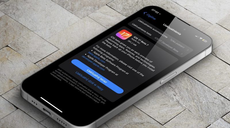 aktualizacja iOS 17 beta 7 co nowego nowości