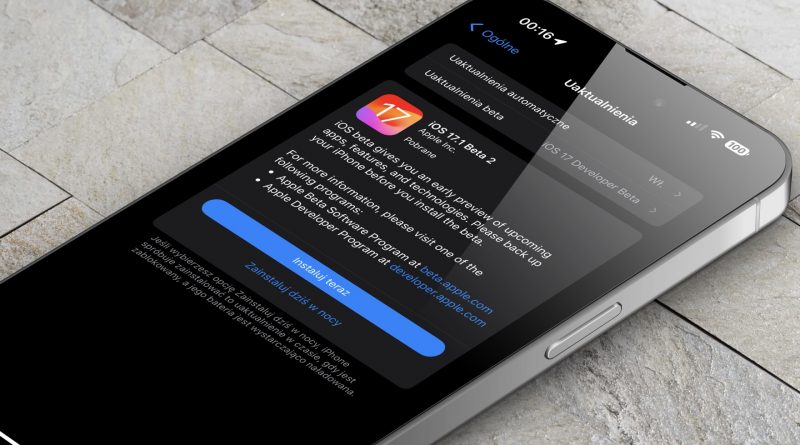 aktualizacja iOS 17.1 beta 2 nowości zmiany co nowego