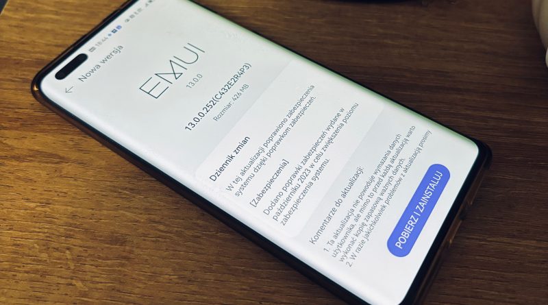 Lista smartfonów Huawei EMUI 13 aktualizacja nowości