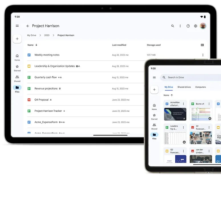 aplikacje Google na tablety składane smartfon Gmail Mapy