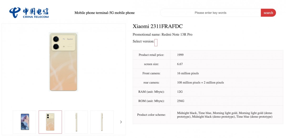 smartfon Redmi Note 13R Pro cena specyfikacja rendery