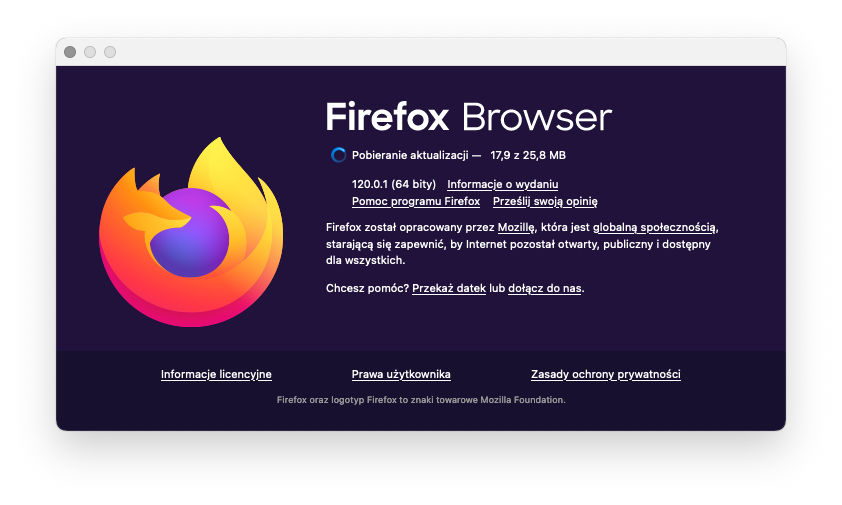 Przeglądarka internetowa Mozilla Firefox 121 co nowego
