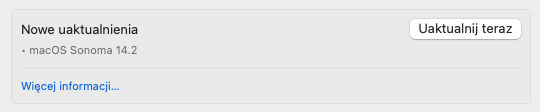 aktualizacja macOS 14.2 Sonoma co nowego