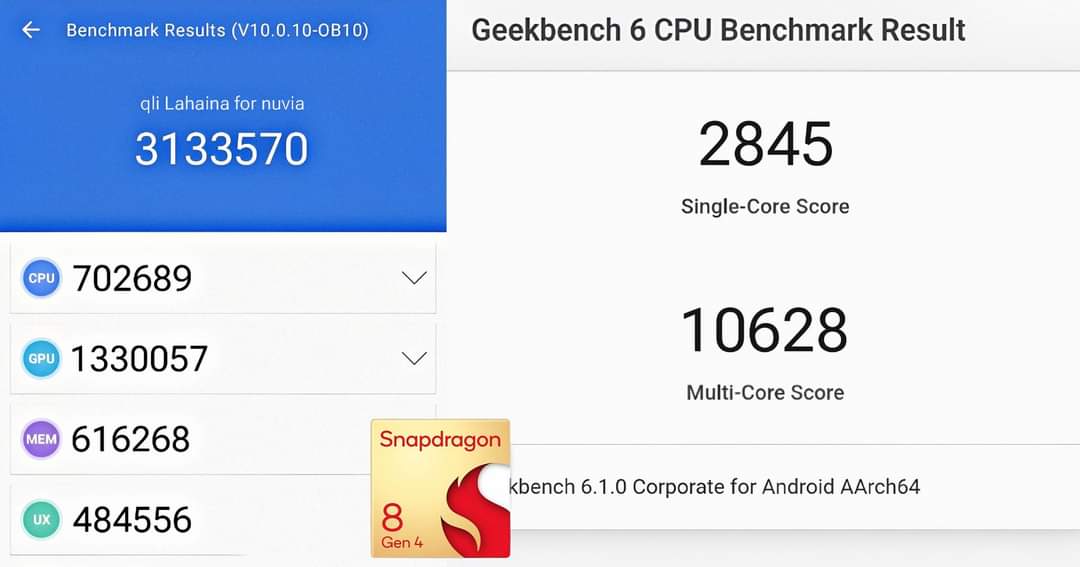 Snapdragon 8 Gen 4 wydajność benchmarki Apple M3