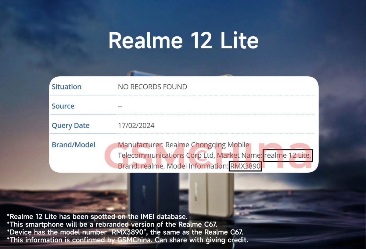 smartfon Realme 12 Lite cena specyfikacja techniczna