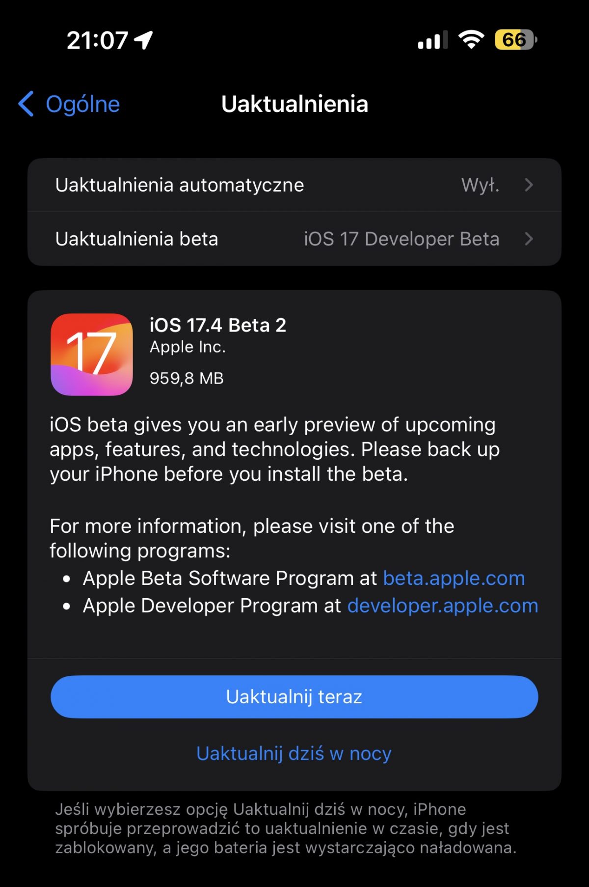 iOS 17.4 beta 2 nowa aktualizacja Apple iPhone