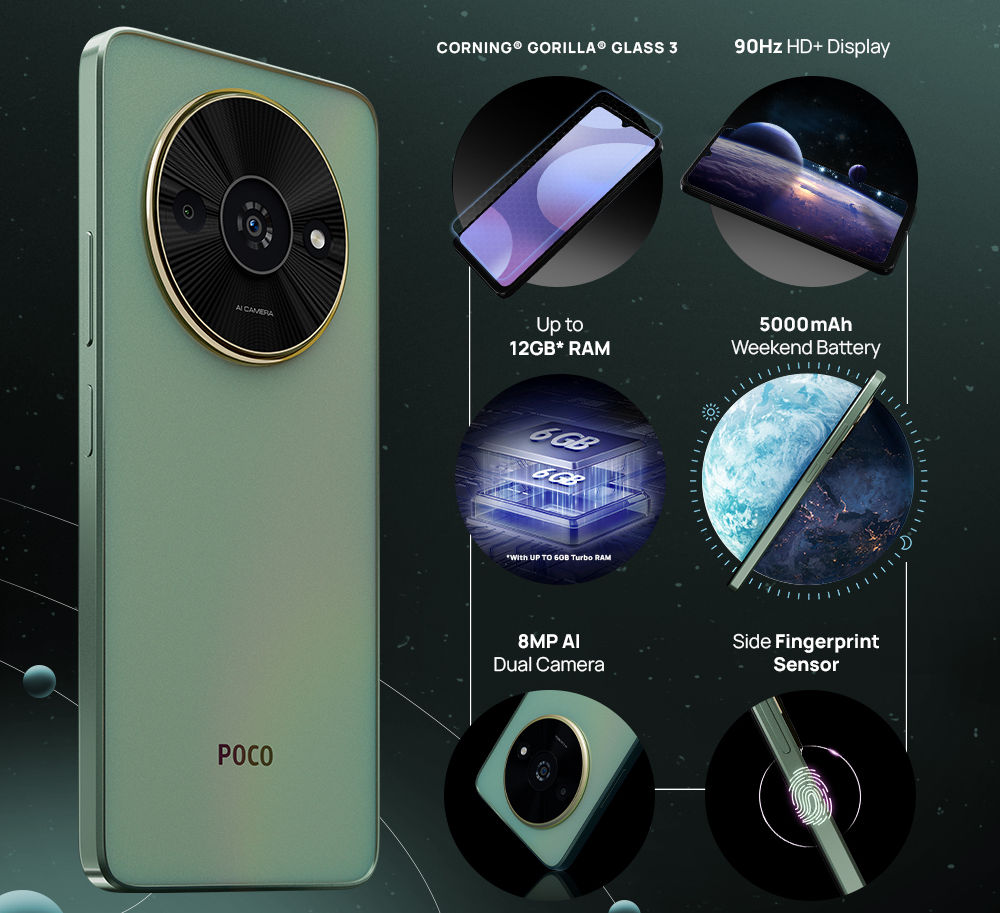 smartfon POCO C61 cena specyfikacja techniczna
