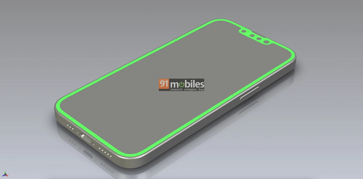 smartfon Apple iPhone SE 4 rendery CAD design